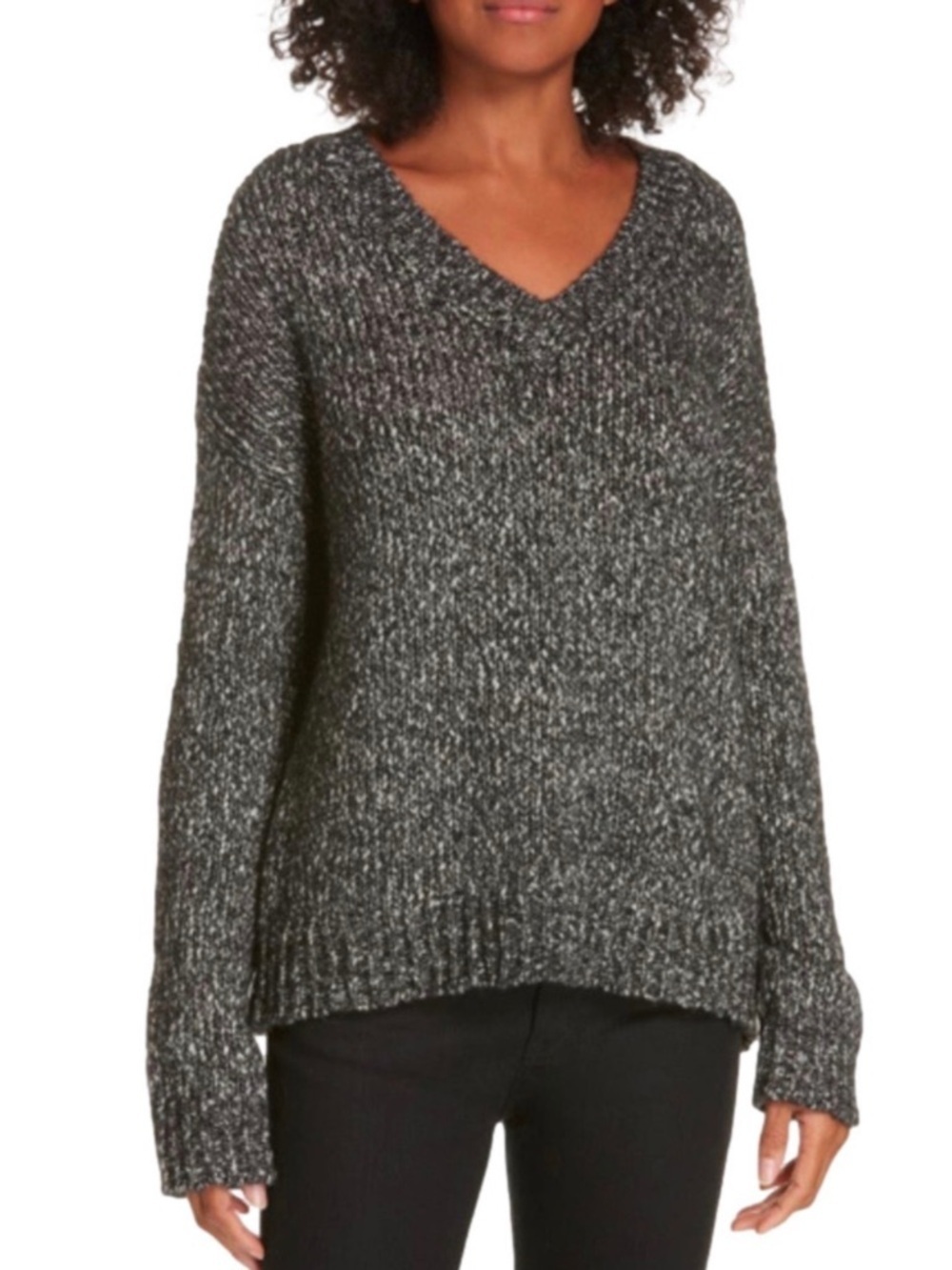 Theory Parkland Slouchy Cotton & Wool Sweater - Picture 7 of 7